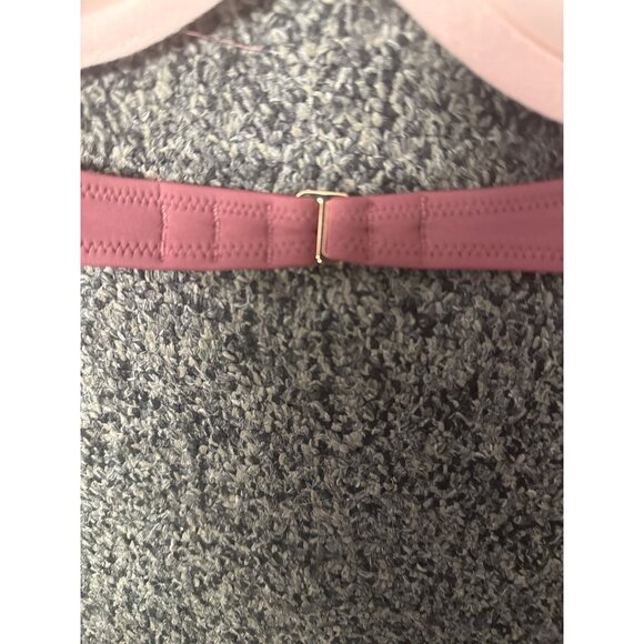 Shade & Shore Burgundy Laser-Cut Triangle Bikini Top Size 32B - Picture 4 of 7